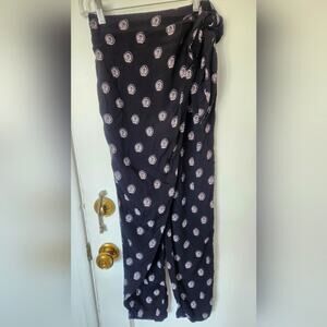 Urban outfitters Viscose Circle Swirl print pattern wrap pant  XSmall
